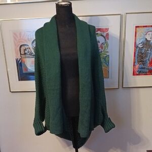 Elegant Forest Green Women's Cardigan
